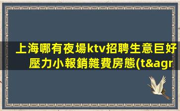 上海哪有夜場ktv招聘生意巨好壓力小報銷雜費房態(tài)滿 形式多不